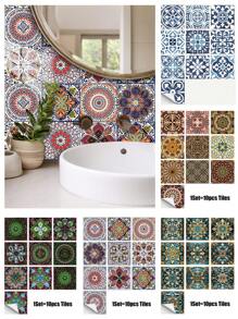 10 piezas de papel tapiz decorativo para el hogar, adhesivos de pared de mosaico creativos DIY autoadhesivos, antiadherentes y antiensuciamiento para cocina, baño, sala de estar, dormitorio y fondo de pared de TV para embellecer el espacio