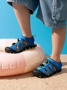 Boys Girls Closed-Toe Outdoor Summer Sport Sandals(Toddler/Little Kid/Big Kid) - Xanh đậm - Xem 3