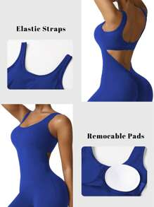 Speed mate 女式无袖瑜伽连体衣，提臀设计，女式露背瑜伽连体衣塑身衣