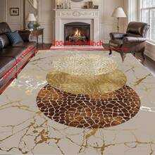 [Crystal Fleece 700g/㎡ Dotted Bottom 5mm Thickness] European-Style Living Room Bedroom Carpet, Washable, Non-Slip, Stain-Resistant Backing, Suitable For Bedroom, Dining Room, Kitchen, Office, Entrance, Living Room, Farmhouse Decoration, Indoor & Outdoor