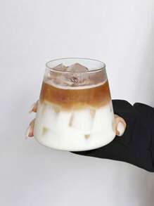 1pc/2pcs 360ml/12.17oz Mountain Creative Glass,Cone-Shaped Glass Cup,Iced Coffee Cup,Heat-Resistant Drinking Glasses, Creative Mount Water Cup,Clear Glass Cup,Beer Glass, Cocktail Glass,Heat-Resistant Glass Cup - Transparent - View 11