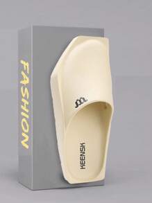 Men's Square Toe Flat Thick Bottom Slip On Slippers - Multicolor - View 20