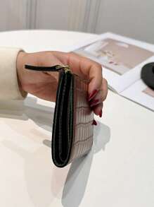 1pc Women's Simple Short Zipper Coin Purse PU Leather Bifold Wallet Holder Multi- Slots Pouch Mini Wallet Card Wallet For Women Wallet Purse Wallet - Multicolor - View 9