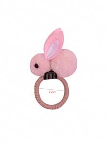 1pc Rabbit Cartoon Hair Scrunchie, Kids Hair Accessories, Cute Hair Tie For Girls