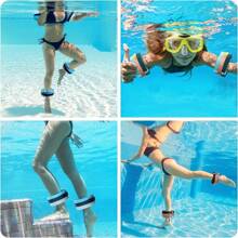 2/4pcs Foam Swim Aquatic Cuffs,Exercise Cuffs Water Aerobics Float Ring Fitness Exercise Set, Ankles Arms Belts With Quick Release Buckle For Swim Fitness Training Set