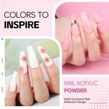 COSCELIA Acrylic Nail Kit With Everything Starter Nail Kit Set Acrylic Powder And Liquid Kit For Beginners Acrylic Nail Set Full Acrylic Nail Supplies - 93PCS Acrylic Nail Kit - 查看 4