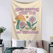 1 PC Inspirational Slogan Patterned Tapestry, Wall Decor Hanging, Room Decoration, Home Decor