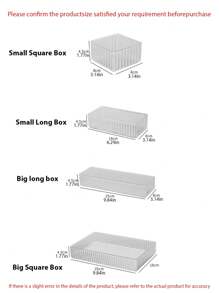 1 Stück / 3 Stück / 4 Stück / 7 Stück hochwertige luxuriöse multifunktionale Aufbewahrungsbox, Desktop Organizer Aufbewahrungsbox, Zuhause Hartes Material Schublade mit integrierter Kosmetikaufbewahrung, separater Schminktisch Desktop Hautpflege Produktorganizer, geeignet für Wohnzimmer, Badezimmer, Schminktisch, Organisationsaufbewahrung, für Urlaub, Strand, Badezimmer, Schlafzimmer, große Kapazität