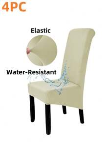 XL Size Stretch Chair Covers For Dining Room,Water-Resistant Large Dining Room Chair Slipcovers,Stretch Chair Cover,Parsons Chair Covers,Spandex High Chairs Protector Covers Seat Slipcover With Elastic Band For Dining Chairs,XL/Oversized Removable Washable Soft Spandex Extra Large Dining Room Chair Covers For Kitchen Hotel Table Banquet Solid Color(Light Mocha) - Multicolor - View 30