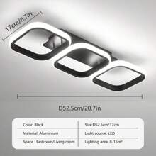 1 件装现代 LED 吸顶灯家居装饰灯具简约吸顶灯装饰灯具极简主义奢华家居装饰冷白/暖白黑铝吸顶灯带 LED 白光/暖光适用于客厅卧室儿童房餐厅走廊灯过道餐厅咖啡店农舍现代办公室入口房间装饰灯具 - 彩色 - 查看 12