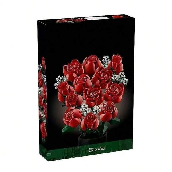 Le Bouquet de Roses – Fleurs Artificielles pour la Décoration de la Chambre – Accessoires Décoratifs pour la Maison ou le Bureau – Cadeau d'Anniversaire pour les Amoureux des Plantes Adultes
