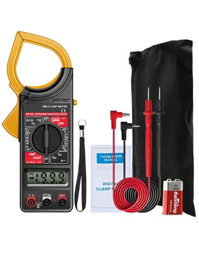 Alicate Amperímetro Multímetro Digital C/ Estojo