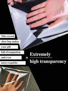 5pcs- Large Clear Cellophane Bags, Shrink Wrap Basket Bags, Extra Large Gift Baskets Wrap Bags, Clear Cellophane PVC Shrink Bags For Easter Mother's Day Graduation Season Gift Supplies, Shrink Wrap Plastic Bag Transparent Gift Bag, Suitable For Basket, Wedding, Bride, Gifts Packaging - Clear - View 8