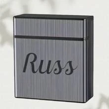 1 pièce Étui à cigarettes personnalisé haute capacité 40 cigarettes, boîte à cigarettes en alliage personnalisée, cadeau pour amoureux, famille, amis