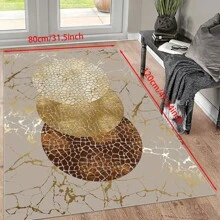 [Crystal Fleece 700g/㎡ Dotted Bottom 5mm Thickness] European-Style Living Room Bedroom Carpet, Washable, Non-Slip, Stain-Resistant Backing, Suitable For Bedroom, Dining Room, Kitchen, Office, Entrance, Living Room, Farmhouse Decoration, Indoor & Outdoor