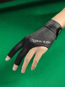 GOLOVEJOY 1pc Snooker/Billiard Glove, Left Hand Only, Thin Breathable Non-Slip 3-Finger Glove