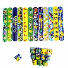 pokemon Pokemon Cartoon Slap Bracelets, 12 Unique Designs, Fun Party Favors And Festival Decorations, Perfect For Birthday Parties, Events, And Celebrations, Colorful Slap Wristbands With Cute Patterns, Ideal For All Ages