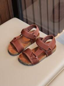 2025 Summer New Kids Shoes, Boys Casual Versatile Beach Sandals, Girls Woven Strap Minimalist Open Toe Sandals