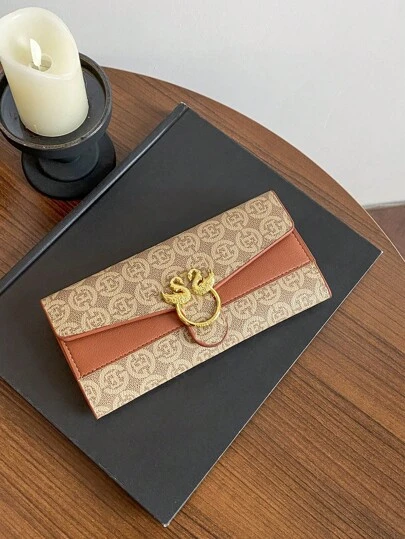 Vintage Designer Wallet PU Leather Women Wallet Elegant Evening Clutch Wallet Purse Wallet Long Wallet For Women Mini Wallet