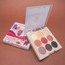 Paleta Sombras de Ojos 9 Colores Maquillaje Ojos Portatil ViaL, Vibrantes - Acabados Mate y Brillante, Tonos Arcoíris de Coral, Pigmentación Rica para Miradas Deslumbrantes P, acabado mate natural tono de color arco iris tono de color coral rica representación de colores - color-XX - Ver 1