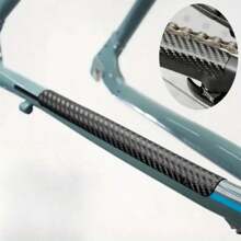 Bicycle Chain Protector Sticker Frame Scratch Resistant Dust Proof Mountain Bike Carbon Fiber Chain Protection Cover - Black - View 1