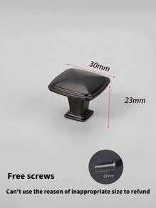 1/6 Stück schwarze Aluminium-Legierung Küchenschrank Griffe, Kommode Schubladengriffe, Schranktür Knöpfe, Möbelgriff Hardware