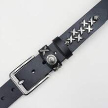 Stage Party Nightclub Style Rivet Belt Fashion Women's Studded Belts High Quality Female PU Leather Rock Women Strap For Jeans Casual, Business, Boyfriend Husband Father Dad Men Gift, Daily Wear, Fashion, Teen, Outdoor, Vacation, Athletic, Travel, Street, Boho, Vintage Fall, Autumn, Halloween Autumn-Winter Accessories,Suitable For Teens, Youth,Men,Casual, Outdoor, Athletic, Vacation, Graduation Gifts, Birthday, Daily Wear
