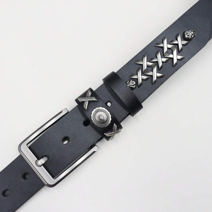 Stage Party Nightclub Style Rivet Belt Fashion Women's Studded Belts High Quality Female PU Leather Rock Women Strap For Jeans Casual, Business, Boyfriend Husband Father Dad Men Gift, Daily Wear, Fashion, Teen, Outdoor, Vacation, Athletic, Travel, Street, Boho, Vintage Fall, Autumn, Halloween Autumn-Winter Accessories,Suitable For Teens, Youth,Men,Casual, Outdoor, Athletic, Vacation, Graduation Gifts, Birthday, Daily Wear