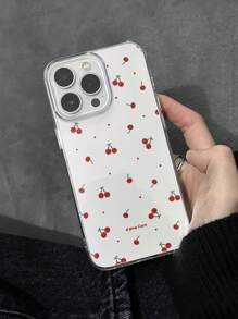1 件白色带樱桃红 适用于苹果手机壳，GUCADI - 彩色 - 查看 1