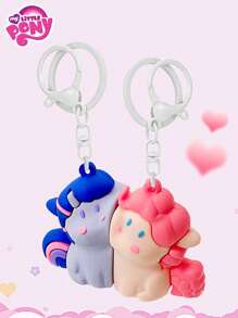 1 件小马宝莉磁性钥匙扣，可爱卡通贝基公仔吊坠，情侣、女友、学生礼物，小吊坠 - 彩色 - 查看 6