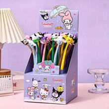 Sanrio 6 stuks Sanrio neutrale pennen, gebruik op kantoor, vloeiend schrijven - compact, fris ontwerp, geschikt voor handtekeningen, vloeiend schrijven, uniek ontwerp, geweldig cadeau