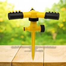 Garden Tools/Sprinkler,High Pressure Garden Spray Gun For Outdoor Watering - Adjustable Nozzle, Lightweight Plastic Design, Threaded Standard, Yellow And Green, Blue Handle, Easy To Grip, With Functions Such As Nozzle, Nursery Irrigation, Rotating Trident, Series Watering, Watering Garden Plants, Clearing Dust On Park Lawns - Multicolor - View 12