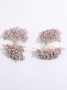 Estambre artificial de flor de 2.5mm con doble cabeza, 350-360/700-720 raíces, estambre floral falso con perla mate para tarjetas de Navidad, decoración de boda y manualidades DIY - Multicolor - Ver 18