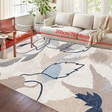 [Crystal Fleece 700g/㎡ Dotted Bottom 5mm Thickness] European-Style Living Room Bedroom Carpet, Washable, Non-Slip, Stain-Resistant Backing, Suitable For Bedroom, Dining Room, Kitchen, Office, Entrance, Living Room, Farmhouse Decoration, Indoor & Outdoor