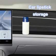 Universal Lip Balm Holder, Car Lip Balm Holder, Non-Melting Upright Lipstick Holder, Car Accessories, Women's Interior Accessories, Cute Car Decor, Lady, Car Lipstick Storage, Convenient Adhesive Lipstick Storage Box, White