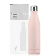 watersy 1 pièce Bouteille d'eau en acier inoxydable WATERSY, flacon isotherme de 17 oz/500 ml, bouteille d'eau en métal bleu gardant les boissons froides et chaudes, gourde de voyage pour l'école, la salle de sport, les déplacements et les sports
