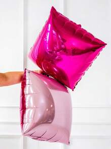 15/25/40pcs - Metallic Rose Red, Bright Pink, Neon Pink Double-Sided Square Foil Balloons For Wall Backdrop, Arch, Wreath Decor, Suitable For Birthday Party, Anniversary, Bachelorette Party, Celebration, Valentine's Day, Engagement, Bridal Shower, Mother's Day, Photo Props, Balloon Wall Backdrop, Wedding - Multicolor - View 9