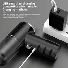 Aspirateur sans fil haute puissance à forte aspiration 7,4 V, batterie lithium-ion rechargeable avec autonomie ultra-longue. Un incontournable pour les vacances, les voyages et l'été