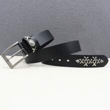 Stage Party Nightclub Style Rivet Belt Fashion Women's Studded Belts High Quality Female PU Leather Rock Women Strap For Jeans Casual, Business, Boyfriend Husband Father Dad Men Gift, Daily Wear, Fashion, Teen, Outdoor, Vacation, Athletic, Travel, Street, Boho, Vintage Fall, Autumn, Halloween Autumn-Winter Accessories,Suitable For Teens, Youth,Men,Casual, Outdoor, Athletic, Vacation, Graduation Gifts, Birthday, Daily Wear
