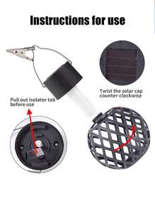 4 件装 LED 户外火焰效果吊灯防水花园装饰灯太阳能仙女灯适用于露台花园庭院 - 彩色 - 查看 9