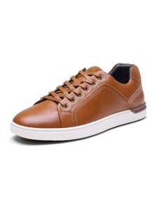 Men's Casual Dress Sneakers Skate Shoes Elevated Casual Look - màu nâu - Xem 7