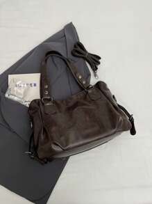 复古简约大容量时尚学生手提包上班通勤