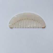 1pc Customizable Vintage Marble Print Geometric Acetate Pocket Comb, Portable Mini Wide-Tooth Hair Brush - Multicolor - View 5