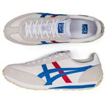Onitsuka Tiger Edr 78 Leather & Synthetic Retro Sports Shoe, Durable & Lightweight Low-Top Casual Sneakers, Unisex, Beige & Blue - Blue and White - View 9