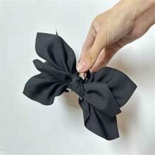 1pc Vintage Elegant Butterfly Claw Hair Clip With Bow Tie And Tassel, Suitable For Women And Girls, Paisley Boho Style Hair Accessory, Great For Vacation And Holiday Photos Accessories