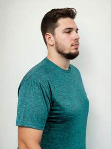 Kit 4 Men's Dry Gym Training Plus Size T-Shirts - 綠色 - 查看 2