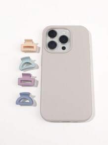 20 件/套糖果色迷你方形半圆形小哑光发夹，甜美可爱的刘海和侧面发饰