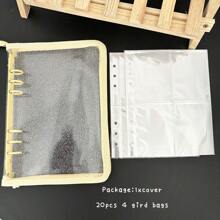 Vỏ khóa kéo kim loại Maccaron hình vòng A5, 10 chiếc túi có tay áo 1/2/4, Bộ sưu tập sách DIY - Nhiều màu - Xem 23