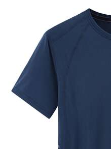 3 件装男士短袖速干运动圆领 T 恤 - 夏季运动跑步健身锻炼 T 恤，透气速干，适合跑步、锻炼、健身锻炼