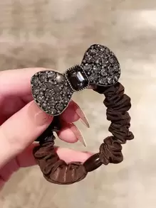 水钻蝴蝶结装饰发带皇家情人节情人节发饰、马尾辫、发圈、发绳、发带马尾辫夹
